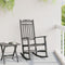 vidaXL - Tuinligbed - Zwart - 65x84x114 - cm - HDPE