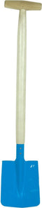 Strandschep 65cm met houten steel en metalen blad