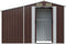 vidaXL - Tuinschuur - 277x93x179 - cm - gegalvaniseerd - staal - bruin