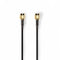 Nedis Antennekabel - SMA Male - SMA Female - Verguld - 50 Ohm - 2 m - Zwart