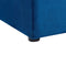 NOYERS - Bed met opbergruimte - Blauw - 180 x 200 cm - Fluweel