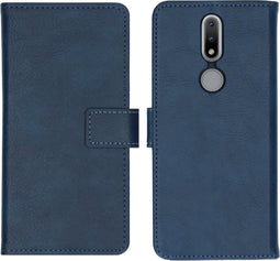 iMoshion Hoesje Geschikt voor Nokia 2.4 Hoesje Met Pasjeshouder - iMoshion Luxe Bookcase - Donkerblauw