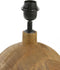 Light & Living Tafellamp Tomasso - Mangohout - 50cm - Mat Bruin - excl. kap