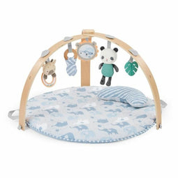 Ingenuity Cosy Spot - Opvouwbare Baby Speelmat - Houten Speelboog en Spiegel (1 stuk)