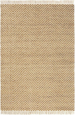Brink en Campman - Atelier Twill 49206 Vloerkleed - 140x200 - Rechthoek - Laagpolig Tapijt - Modern - Beige, Oranje
