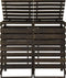 vidaXL - Containerberging - dubbel - 140x75x121 - cm - geverfd - grenenhout