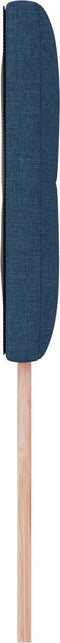 vidaXL - Hoofdbord - Knop - Aangepast - Blauw - 80 - cm - Stof