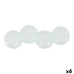 Snackdienblad 37 x 11 cm (6 Stuks)