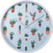 nXt - Stille Wandklok - 30 cm - Plastic - Groen - 'Cactus'