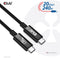 Club 3D CAC-1575 - USB4 Gen2x2 Type-C Kabel - 20Gbps Data 240W PD 4K60Hz - Zwart (2m)