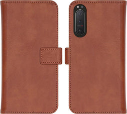 iMoshion Hoesje Geschikt voor Sony Xperia 5 II Hoesje Met Pasjeshouder - iMoshion Luxe Bookcase - Bruin