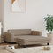 vidaXL - Hondenmand - met - verlengstuk - 100x50x30 - cm - kunstleer - cappuccino
