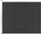 vidaXL - Schuttingpaneel - 175x146 - cm - HKC - zwart
