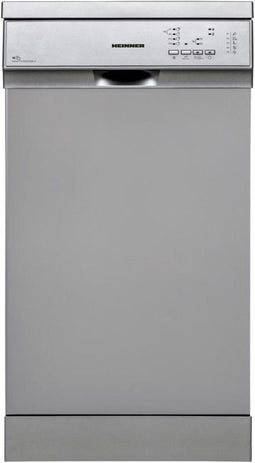 Heinner HDW-FS4552DSE++ - Vrijstaand - 10 couverts - 45 cm - AquaStop - Zilver