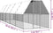 vidaXL - Kippenhok - 2x10x2 - m - gegalvaniseerd - staal