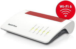 Fritz!Box 7590 AX - Router - Wi-Fi 6 - 4x 1Gbps Ethernet - 2x USB 3.2 (Gen1) (Duits model)