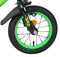 Strike Groene Kinderfahrrad | 3,5-5 jaar | 14 inch wielen | 2 Handbremsen | Zijwieltjes | Kettenschutz & Pedalreflektoren | Verstellbaar zadel | Cadeau voor jongens