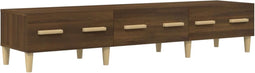 vidaXL - Tv-meubel - 150x34,5x30 - cm - bewerkt - hout - bruin - eikenkleur