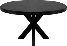 Kick Industrial Eetkamertafel Dax Rond - Zwart 140 cm