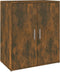 vidaXL - Schoenenkast - 60x35x70 - cm - bewerkt - hout - gerookt - eikenkleurig