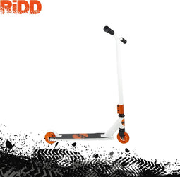 RiDD Stunt Scooter - Stunt Step - Step - Wit/Oranje - Vanaf 8 jaar - ABEC-7 - 100 mm Wielen - Metalen Rem - White/Orange