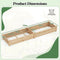 Coast Verhoogde Houten Tuinbak - 2 Bloembakken met Verdelers - Massief Dennenhout - 228 x 62 x 25 cm
