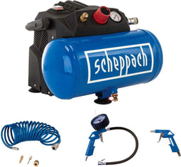 Scheppach Compressor HC06 8 bar 6 liter met accessoireset - 5906153901