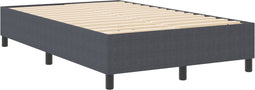 vidaXL - Boxspringbed - Donkergrijs - Klein - Dubbel - Corduroy - Stof