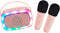 Lalarma Karaoke set - Bluetooth 2 microfoons en luidspreker - Pink