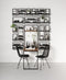 Winemate - Type E (BTBF) - Wijnrek - voor 15 flessen - Burned Black Wood - Black Smoked Iron Frame