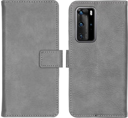 iMoshion Hoesje Geschikt voor Huawei P40 Pro Hoesje Met Pasjeshouder - iMoshion Luxe Bookcase - Grijs
