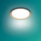 Philips Pebblo plafondlamp - Ultra Efficient - SceneSwitch - 10W - warmwit licht - Zwart met goud design