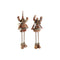 Kerstversiering DKD Home Decor Bruin Rendier 18 x 17 x 48 cm (2 Stuks)