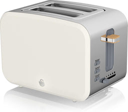 Swan ST14610WHTN broodrooster 2 snede(n) Wit 900 W