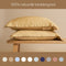 Coco & Cici Coco & Cici - bamboe kussensloop - 65 x 65 - okergeel - zacht, luxe en duurzaam beddengoed 1 kussensloop 65x65