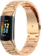 imoshion Fitbit Charge 6/5 - Stalen bandje met vlindersluiting - Rosé goud
