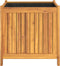 vidaXL - Plantenbak - met - voering - 50x50x50 - cm - massief - acaciahout