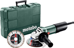 Metabo W 850-125 SET - Haakse slijper 850 W - Inclusief diamantzaagblad en koffer (1 set)