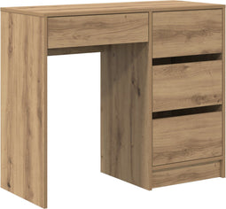 vidaXL - Bureau - Artisan - Eik - 90x37,5x75 - cm - Gebroken - Hout