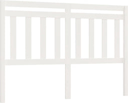 vidaXL - Hoofdbord - 140x4x100 - cm - massief - grenenhout - wit
