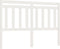 vidaXL - Hoofdbord - 140x4x100 - cm - massief - grenenhout - wit