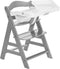 Hauck Alpha Tray - Tafelset voor kinderstoelen - Verstelbaar blad met bekeruitsparing - White