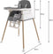 Kruzzel Multifunctionele Kinderstoel 6-in-1 - Veilig en Praktisch - Grijs - Voor Baby's van 6m+