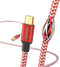 Hama Reflective - USB-A naar Micro-USB Kabel - Snellaadkabel 3A 150cm - Rood