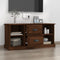 vidaXL - Tv-meubel - 99,5x35,5x48 - cm - bewerkt - hout - bruin - eikenkleur