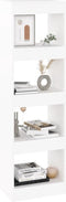 vidaXL - Boekenkast/kamerscherm - 40x30x135 - wit