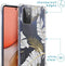 iMoshion Hoesje Geschikt voor Samsung Galaxy A72 Hoesje Met Koord - iMoshion Design Hoesje met Koord - Goud / Zwart / Transparant / Glamour Botanic