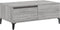vidaXL - Salontafel - 90x50x36,5 - cm - bewerkt - hout - grijs - sonoma