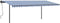 vidaXL - Luifel - automatisch - uittrekbaar - met - palen - 6x3,5 - m - blauw - en - wit