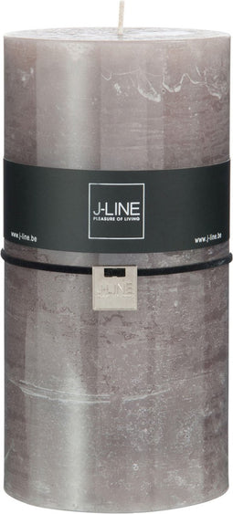 J-Line cilinderkaars - bruin - XXL - 150U - 6 stuks